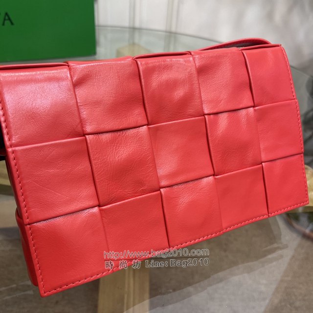 Bottega veneta高端女包 KF0022 寶緹嘉CASSETTE五格油臘皮女包 BV經典款小牛皮編織單肩斜挎包  gxz1347